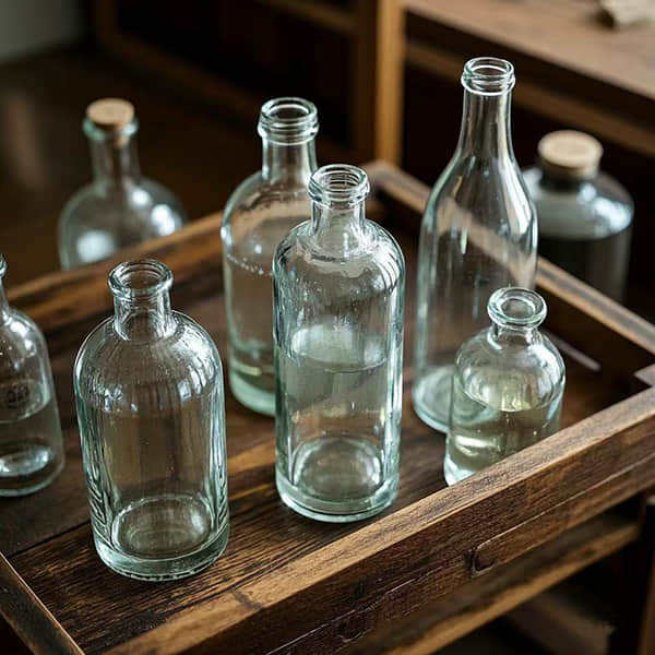 Customize Various Logo Capacity Glass Bottles For Wine