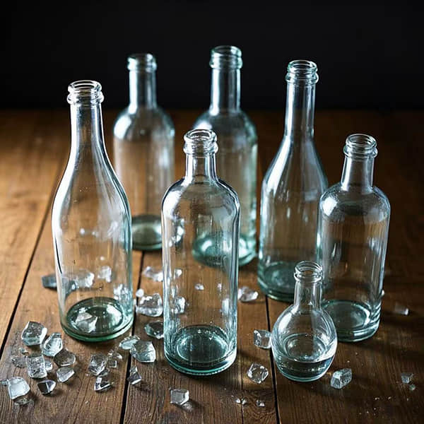 Customize Various Logo Capacity Glass Bottles For Wine