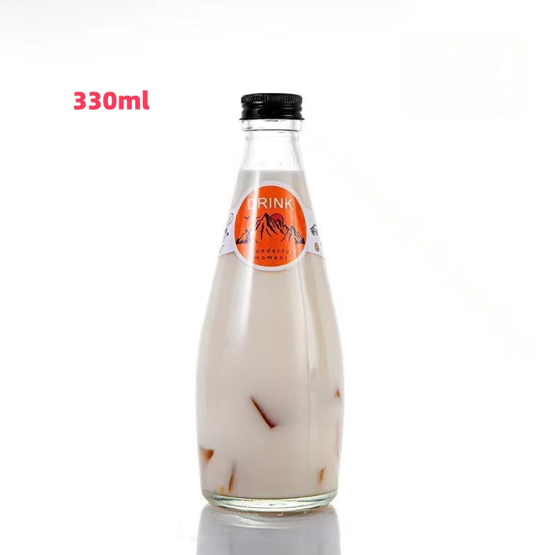 Custom and design beverage bottle with glass