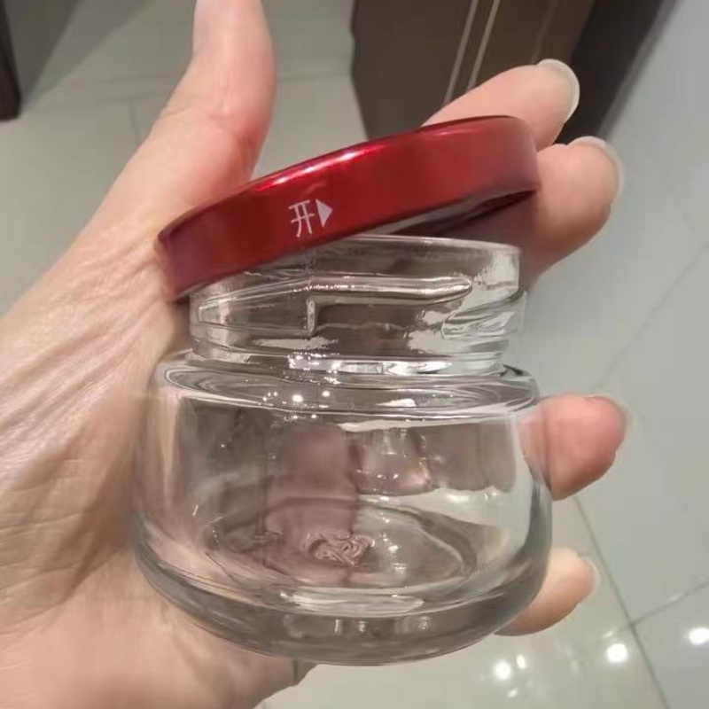Wholesale Caviar Jars for Packaging | Custom Glass Jars with Airtight Lid for Premium Caviar Storage