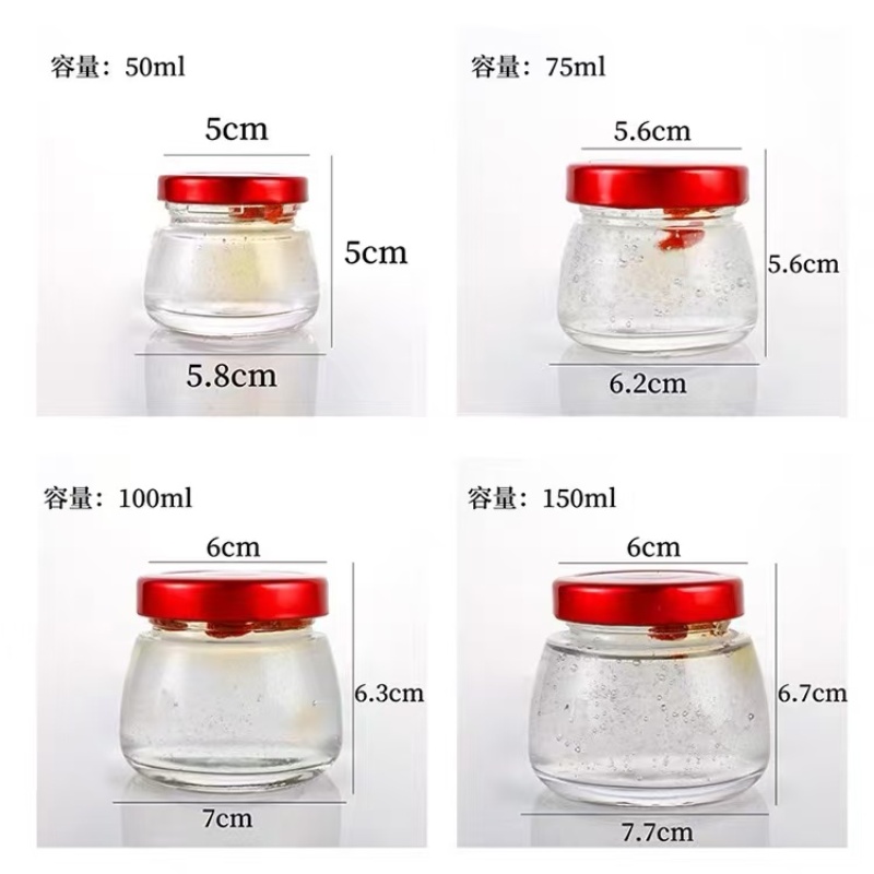 Wholesale Caviar Jars for Packaging | Custom Glass Jars with Airtight Lid for Premium Caviar Storage