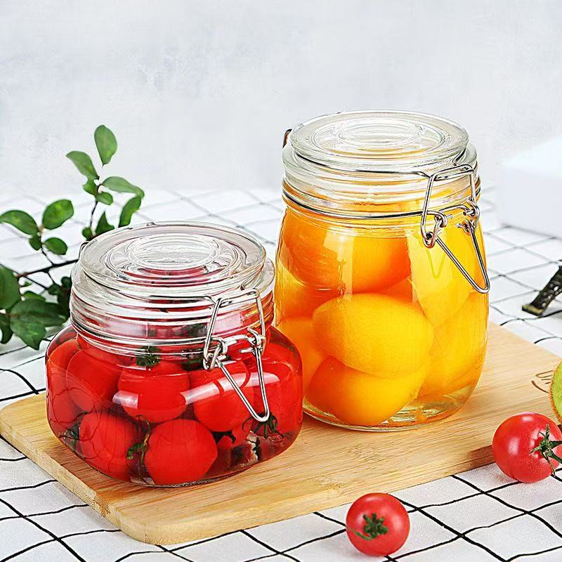 Airtight Clamp Lid Glass Storage Jar–Wholesale Bulk Supplier for Food Packaging & OEM Custom
