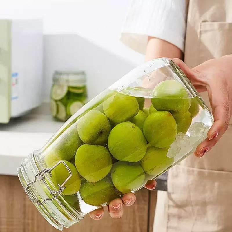 Airtight Clamp Lid Glass Storage Jar–Wholesale Bulk Supplier for Food Packaging & OEM Custom